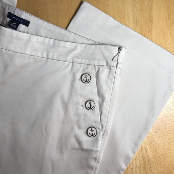 Nautica Pants - NAUTICA  Side Zip Khaki Women’s Size 14 Slacks